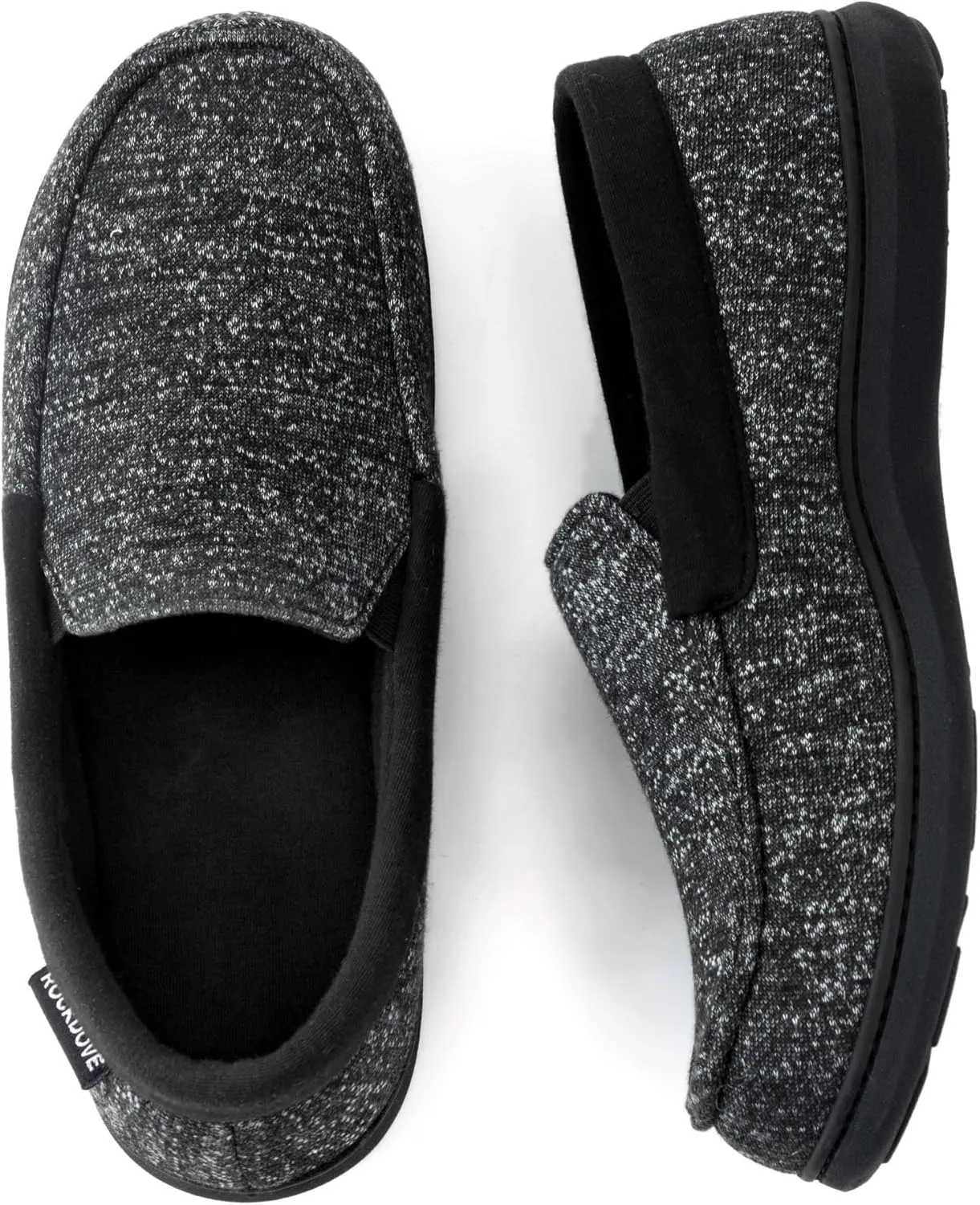 RockDove Men's Tweed Memory Foam Moc Slipper