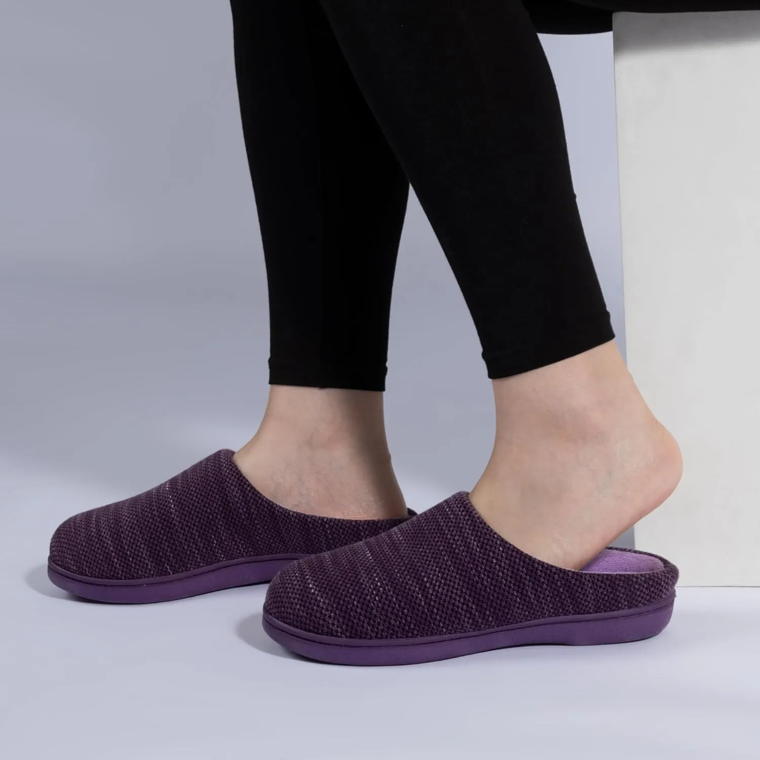 RockDove Women's Birdseye Knit Memory Foam Slipper