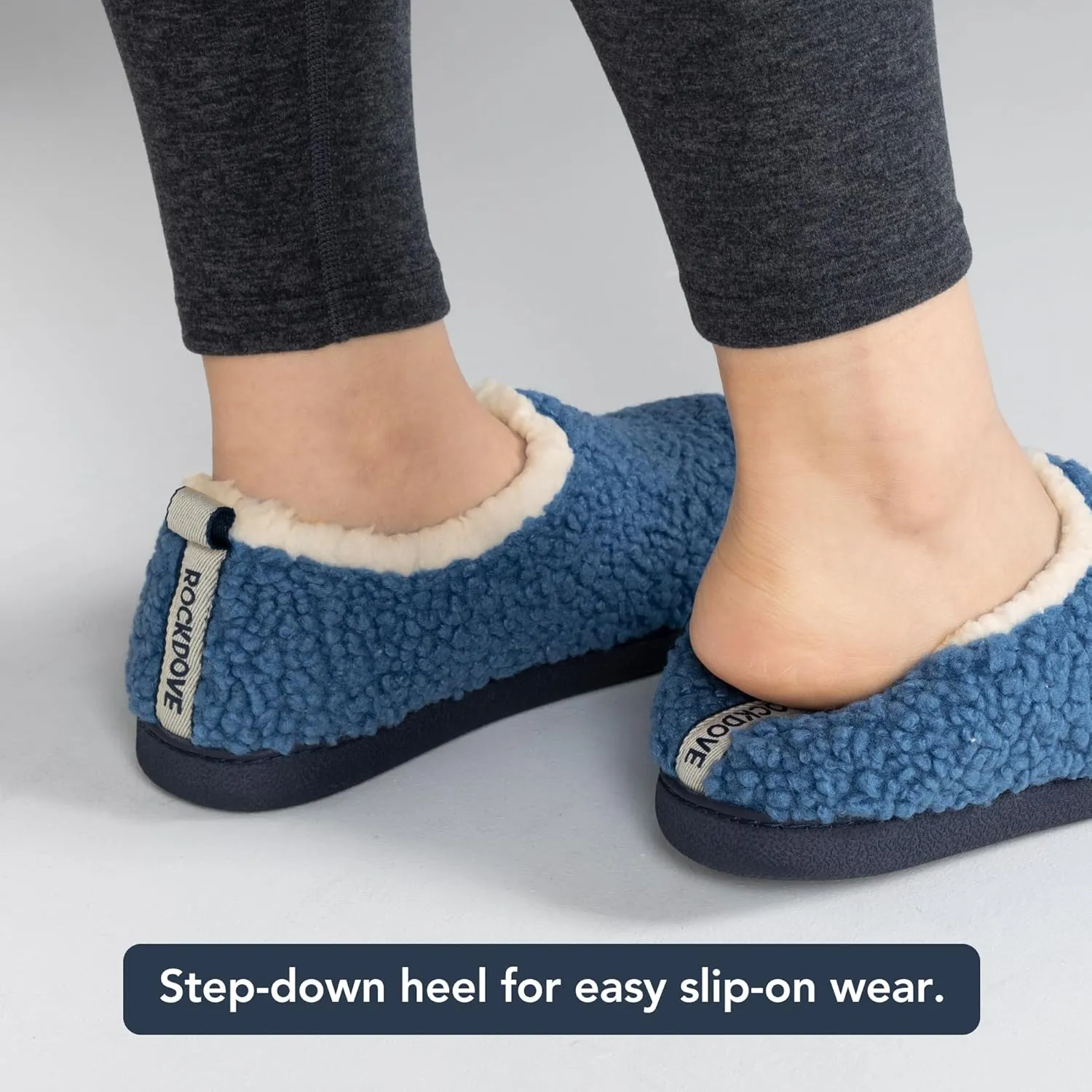 RockDove Women's Nomad Faux Shearling Lined Closed Back Slipper