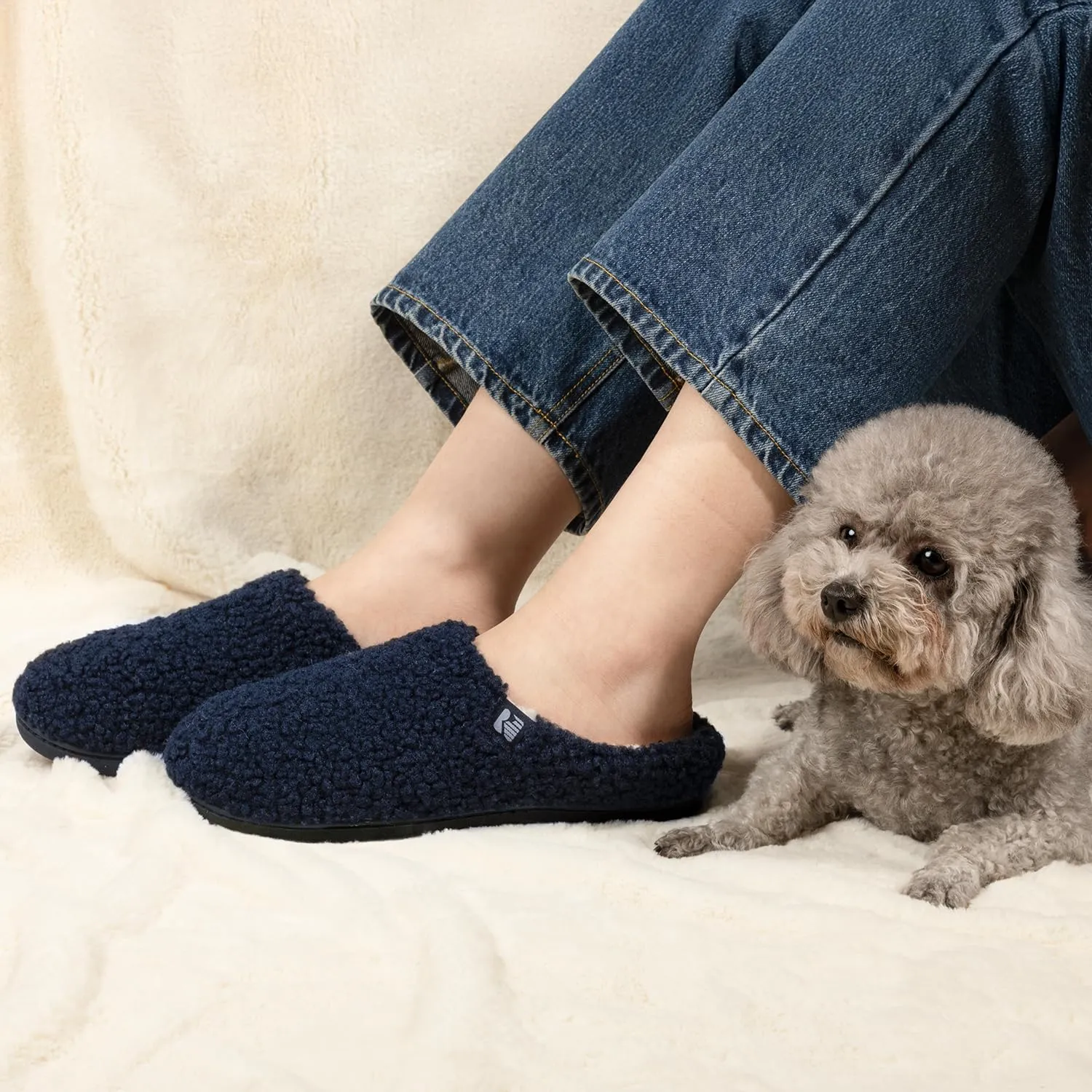 RockDove Women's Plush Retreat Sherpa Fleece Clog Slipper