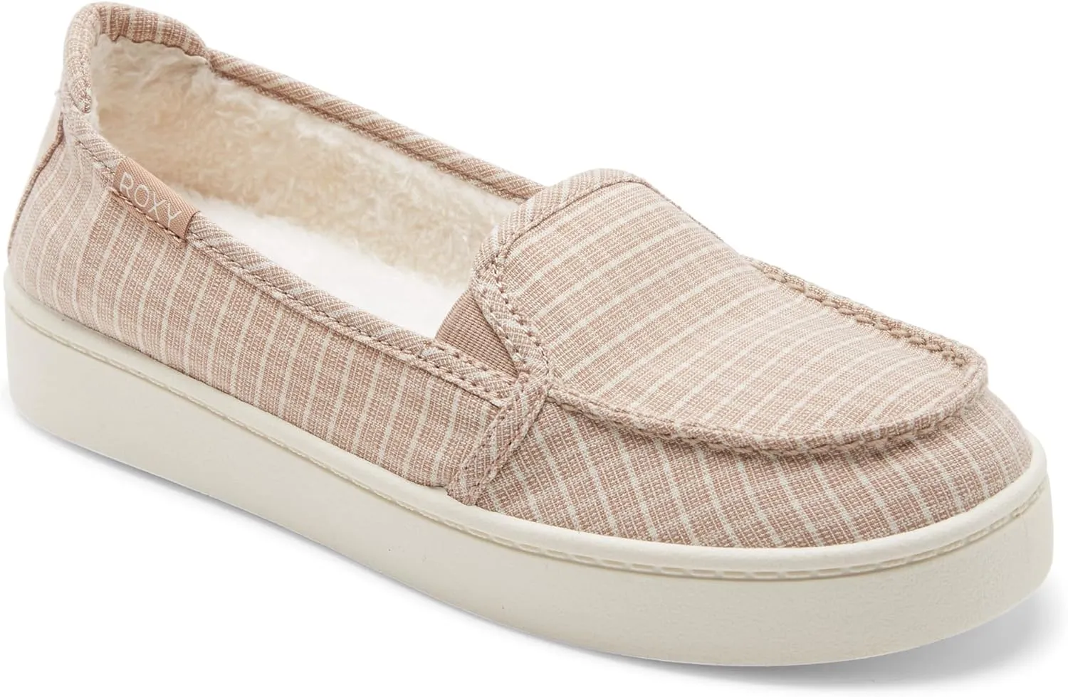 Roxy Women's Minnow Faux Fur Slip on Sneaker Shoe