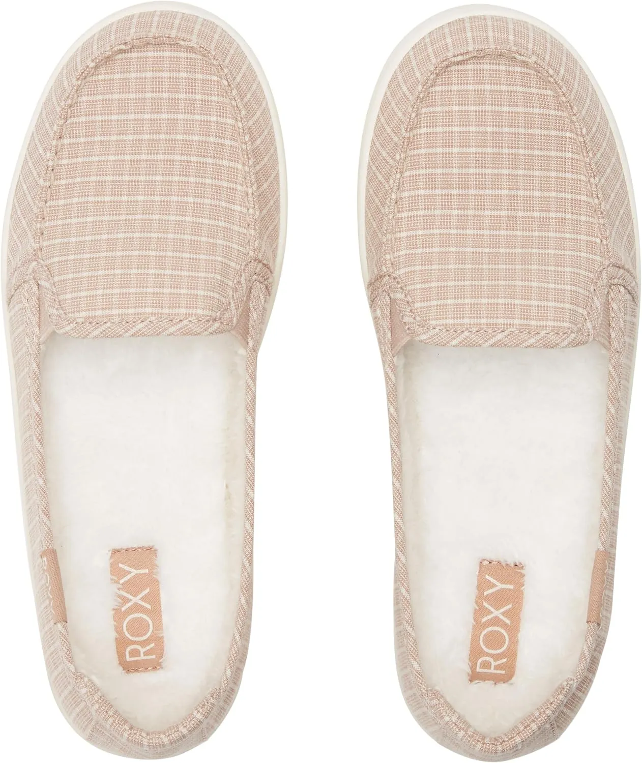 Roxy Women's Minnow Faux Fur Slip on Sneaker Shoe