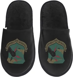 SAC shield, olive drab version Slippers For Women Men Cozy Indoor And Outdoor Slip On Slippers Fuzzy House Shoes