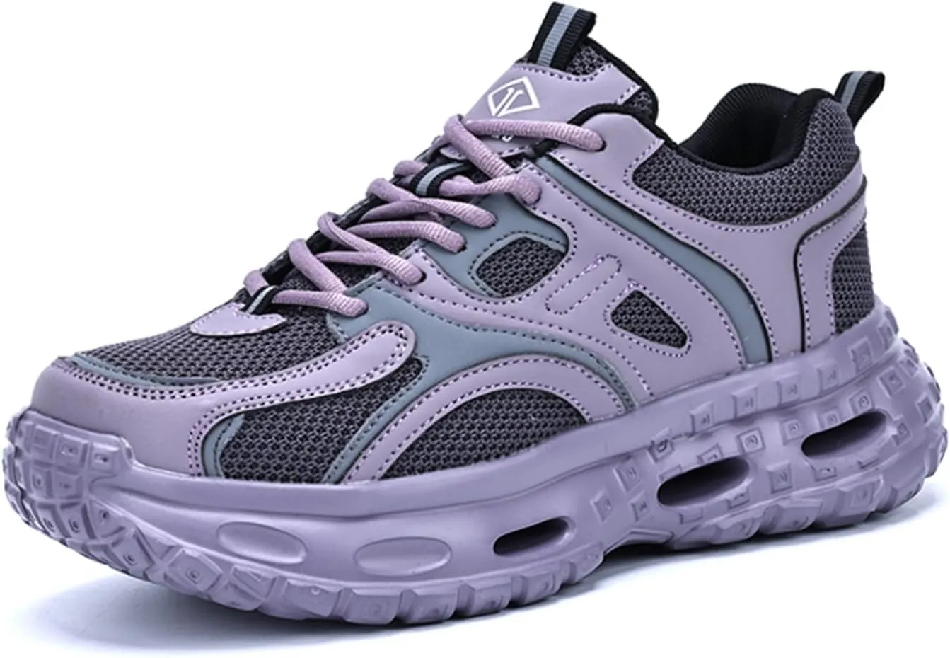 Safety Work Shoes for Men & Women - Steel Toe Anti-Smash Anti-Puncture Lightweight Slip-Resistant Industrial Boots, Breathable & Comfortable Protective Footwear