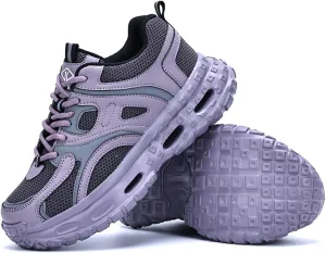 Safety Work Shoes for Men & Women - Steel Toe Anti-Smash Anti-Puncture Lightweight Slip-Resistant Industrial Boots, Breathable & Comfortable Protective Footwear