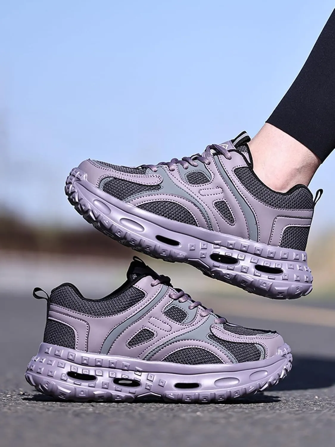 Safety Work Shoes for Men & Women - Steel Toe Anti-Smash Anti-Puncture Lightweight Slip-Resistant Industrial Boots, Breathable & Comfortable Protective Footwear