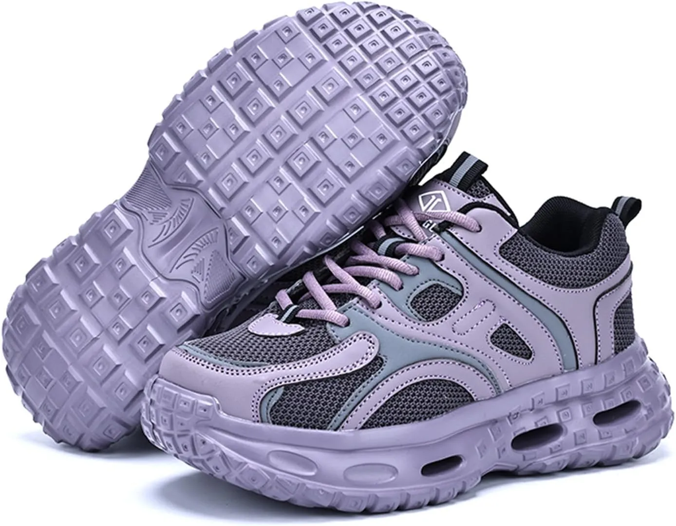 Safety Work Shoes for Men & Women - Steel Toe Anti-Smash Anti-Puncture Lightweight Slip-Resistant Industrial Boots, Breathable & Comfortable Protective Footwear