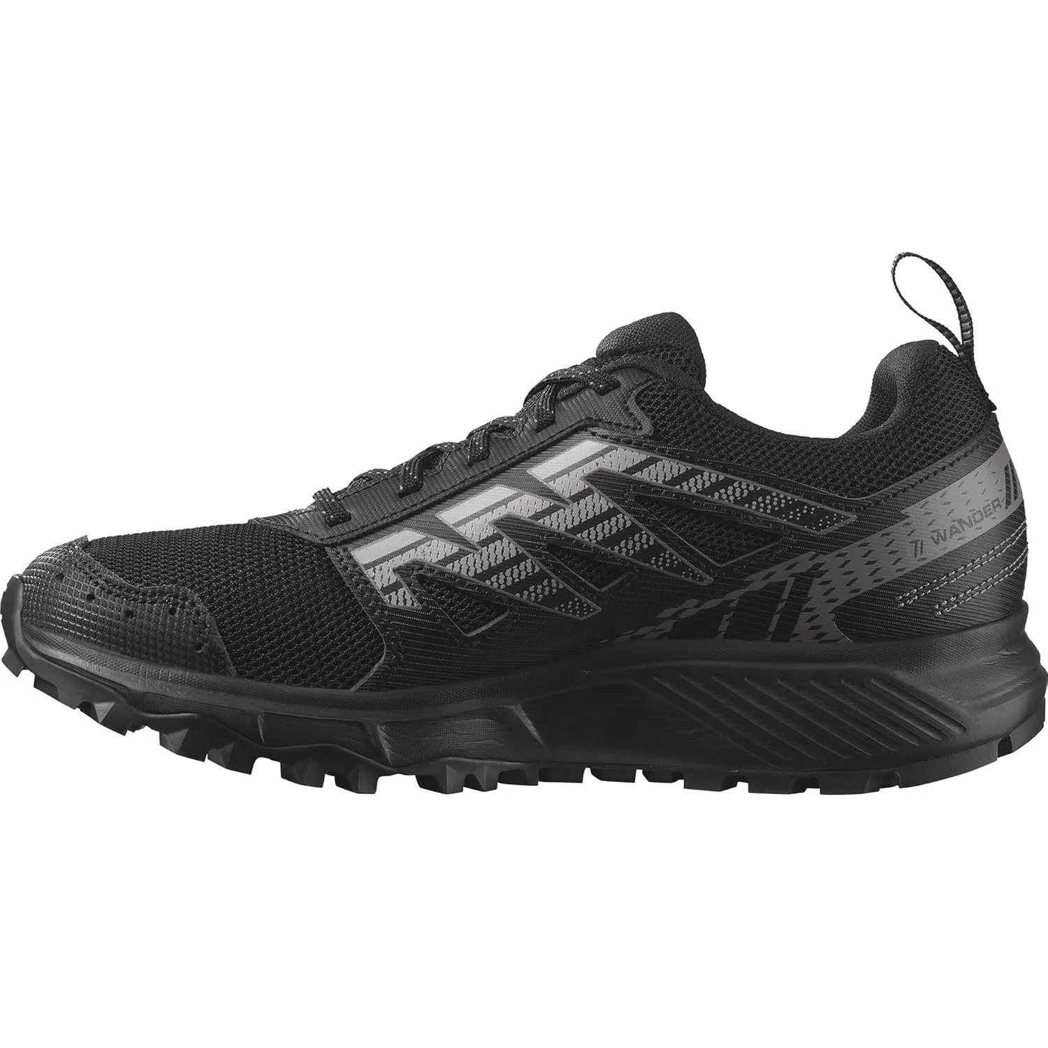 Salomon Women’s Wander Trail Running Shoes - Black/Plum Kitten/Gull - 6