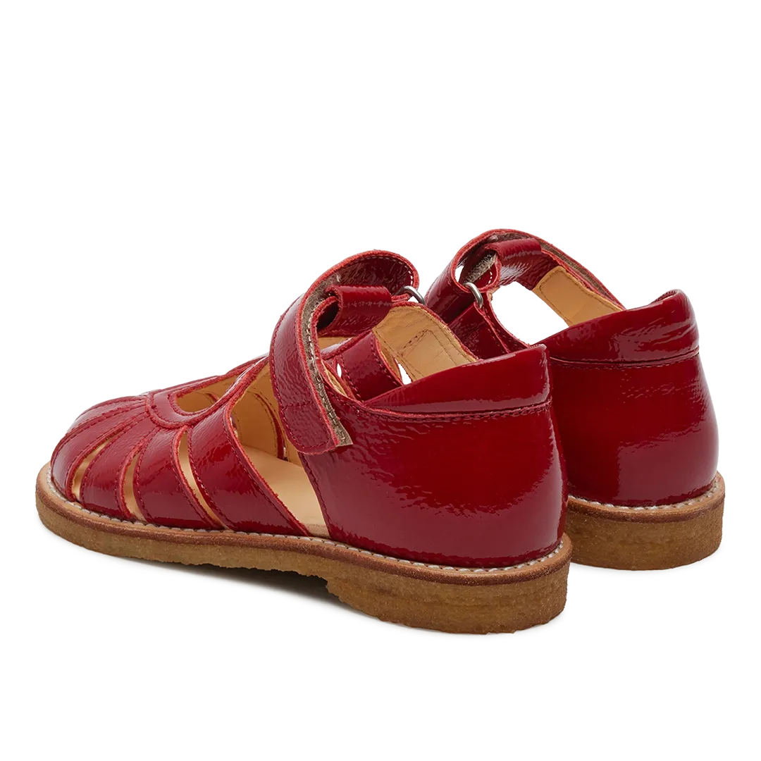 Sandal with heart detail and velcro closure