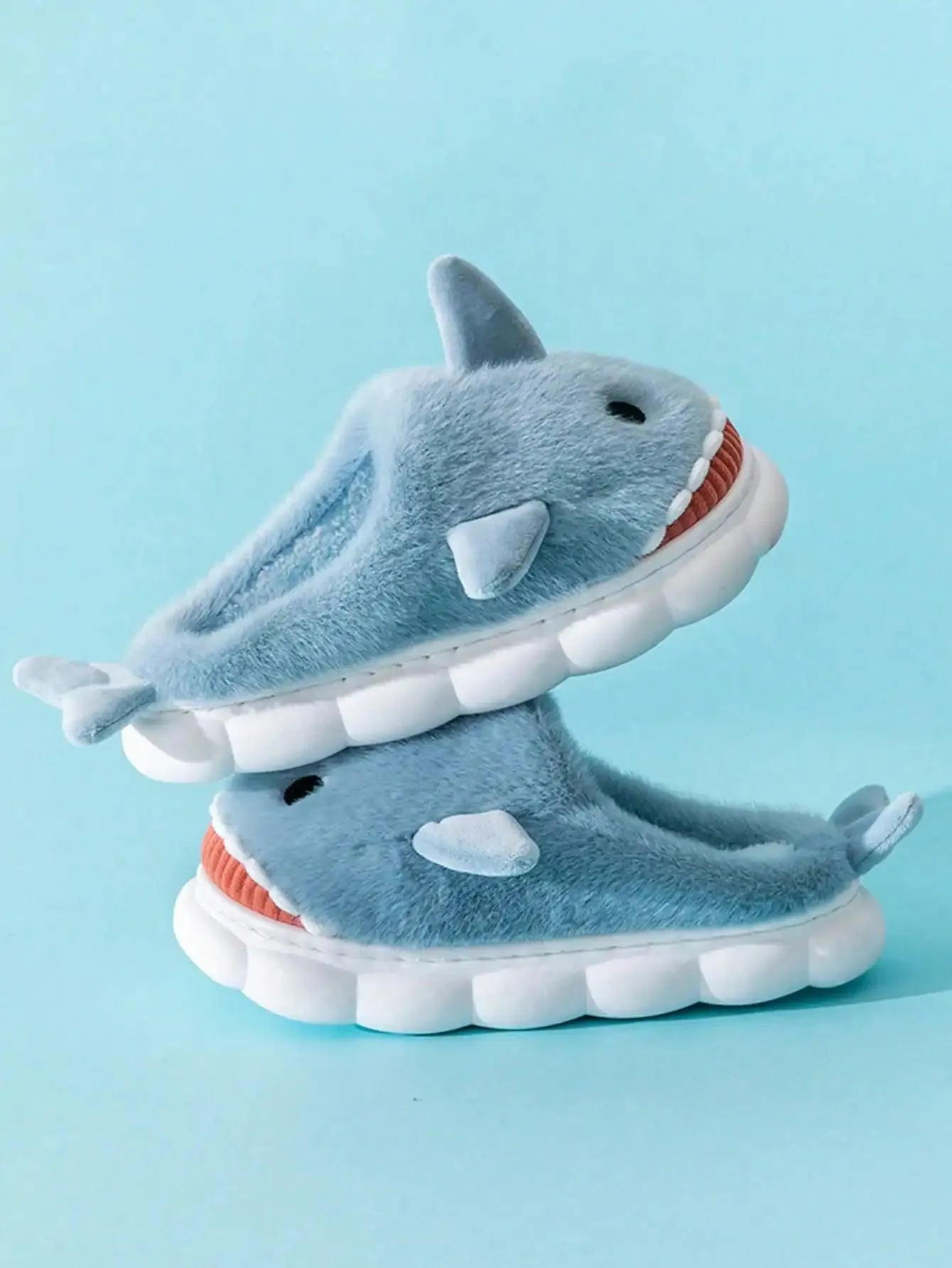 Shark Plush Slippers – Cozy, Soft, and Warm Indoor House Shoes