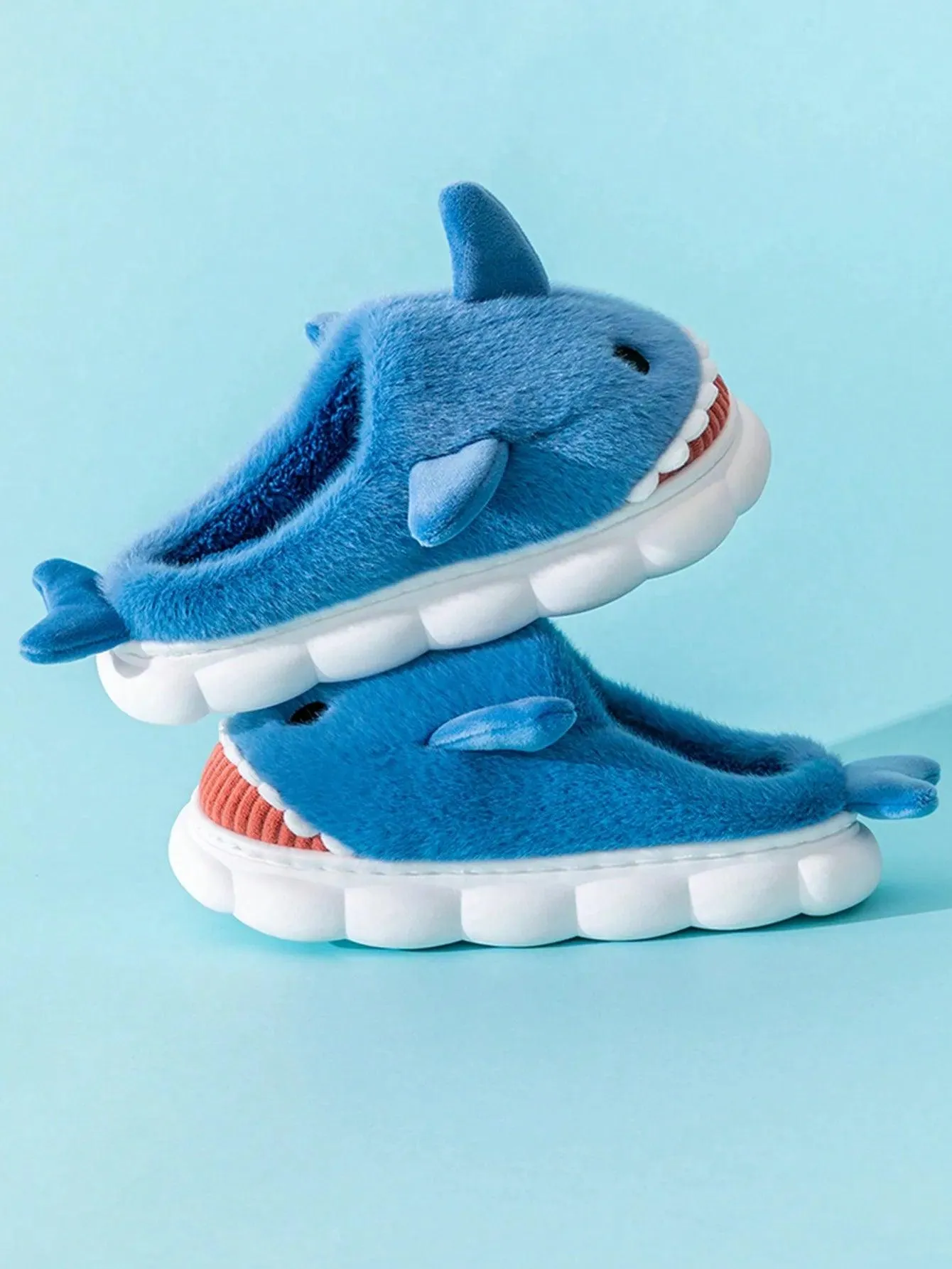 Shark Plush Slippers – Cozy, Soft, and Warm Indoor House Shoes