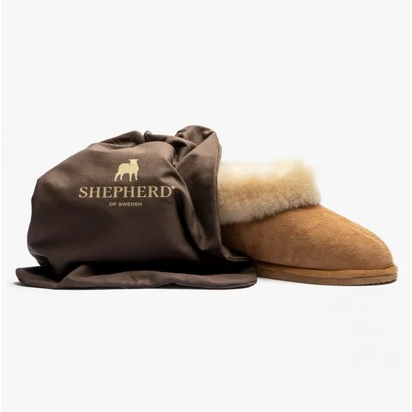 Shepherd JUBILEUM 631 Womens Sheepskin Slipper Boots Chestnut