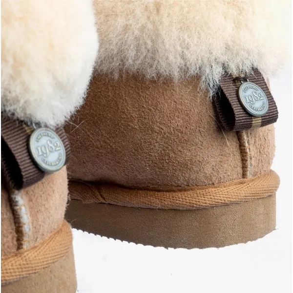 Shepherd JUBILEUM 631 Womens Sheepskin Slipper Boots Chestnut