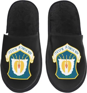 Shield Of The United States Air Force Reserve Officer Training Corps Slippers For Women Men Cozy Indoor And Outdoor Slip On Slippers Fuzzy House Shoes