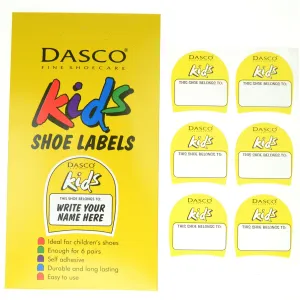 Shoe Labels for Children's Shoes