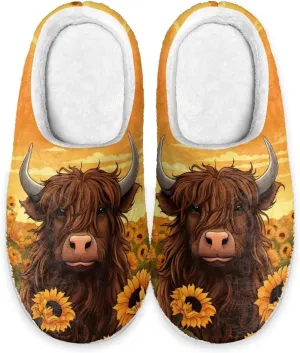 Showudesigns Indoor Winter Home Slippers Size 4-12 Fuzzy Warm