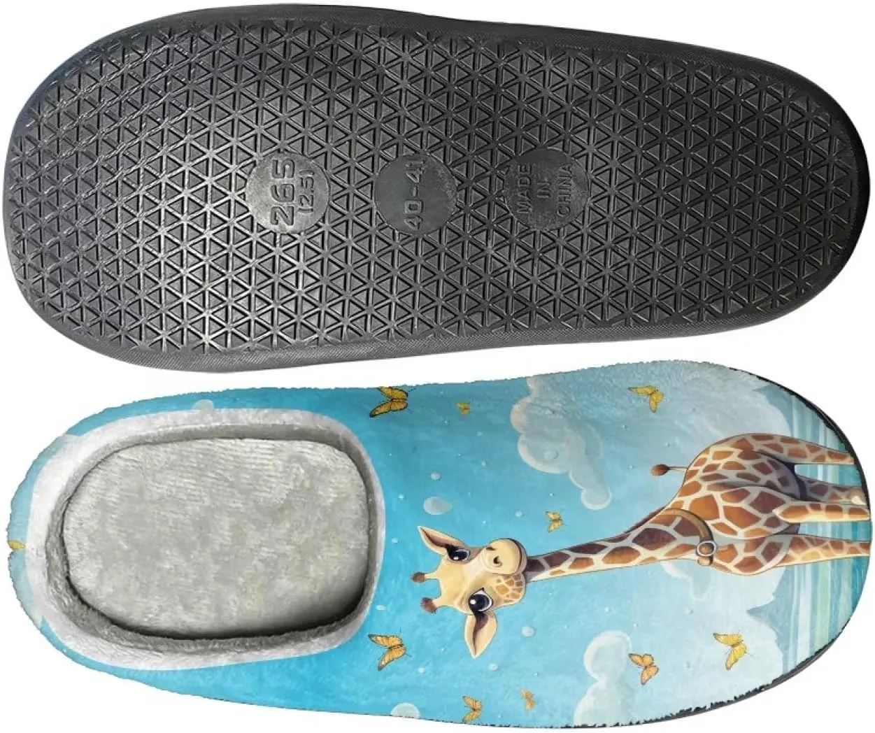 Showudesigns Indoor Winter Home Slippers Size 4-12 Fuzzy Warm