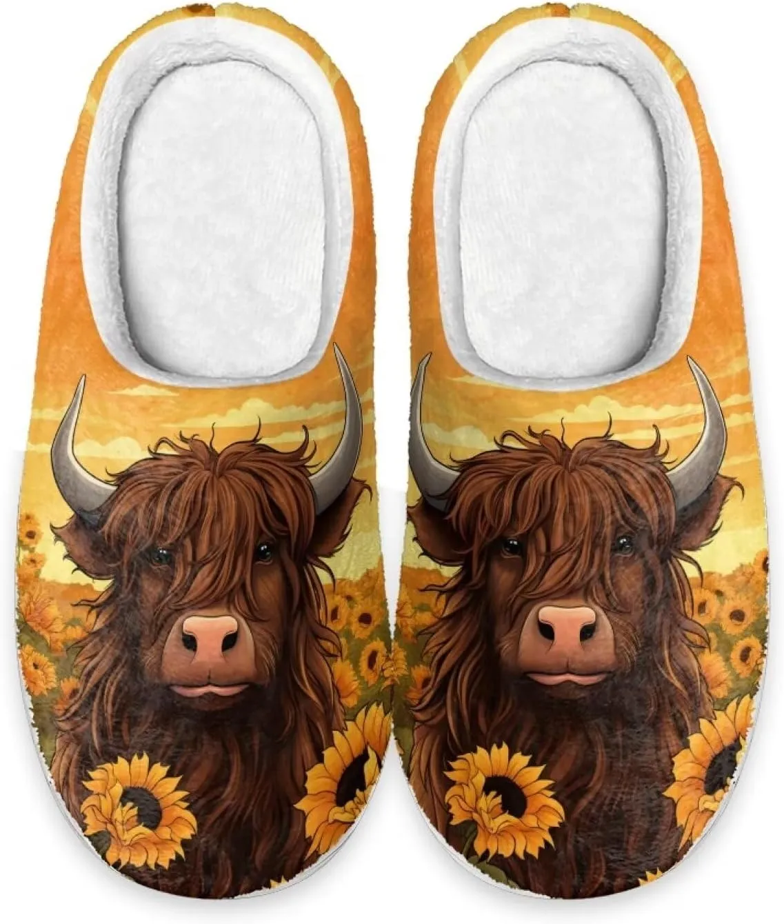 Showudesigns Indoor Winter Home Slippers Size 4-12 Fuzzy Warm