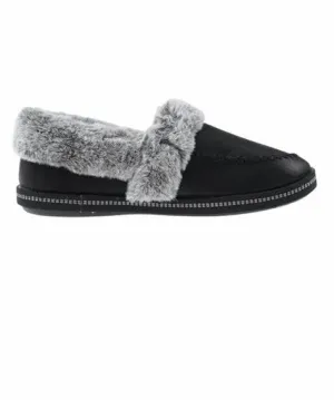 Skechers 167622/BLK COZY CAMPFIRE - LET'S TOAST Womens Indoor Slippers Black