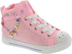 Skechers Girls' Twinkle Sparks-Charm Bestie Sneaker
