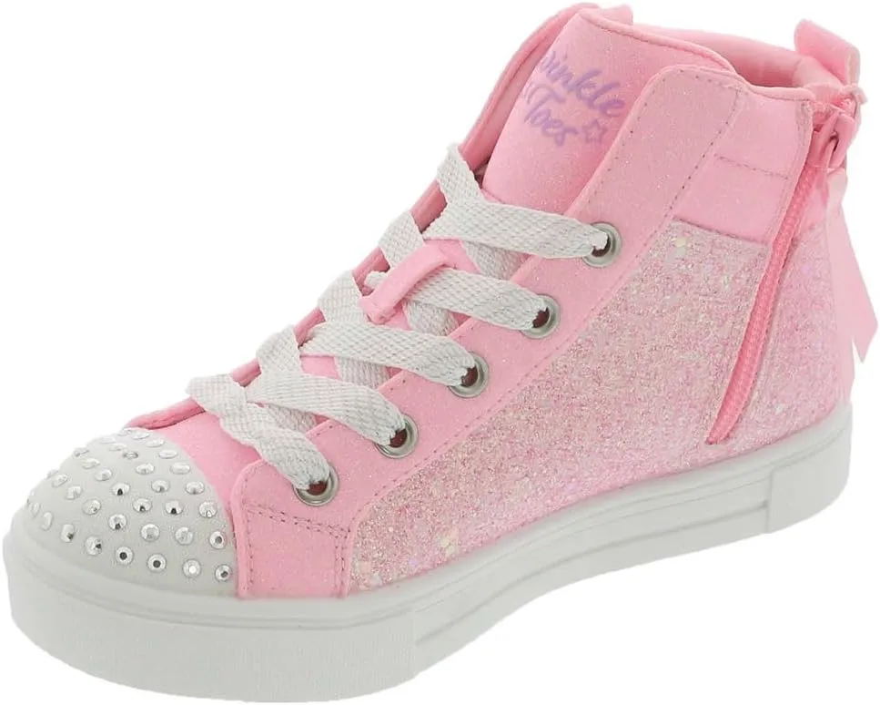 Skechers Girls' Twinkle Sparks-Charm Bestie Sneaker