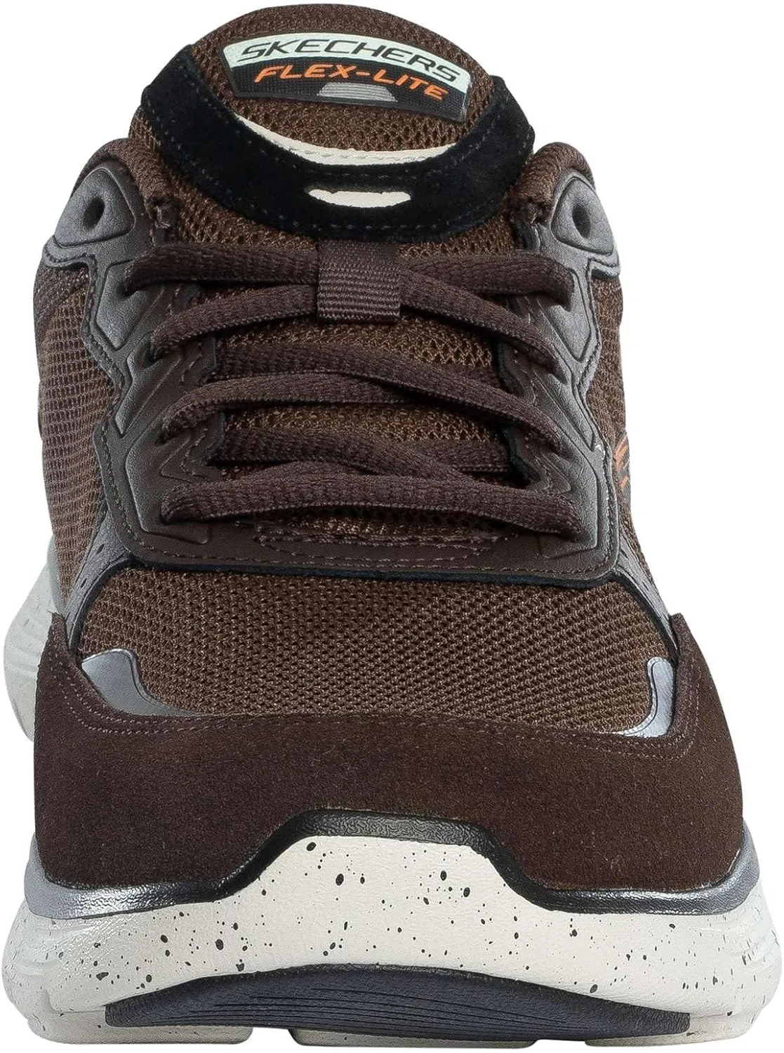 Skechers Men's Flex Advantage 5.0 Trainers, Brown Suede mesh duraleather Black Trim
