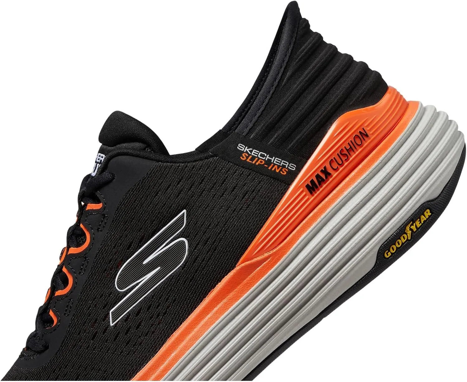 Skechers Men's Hands Free Slip-ins Max Cushioning Suspension-Linear Focus Sneaker