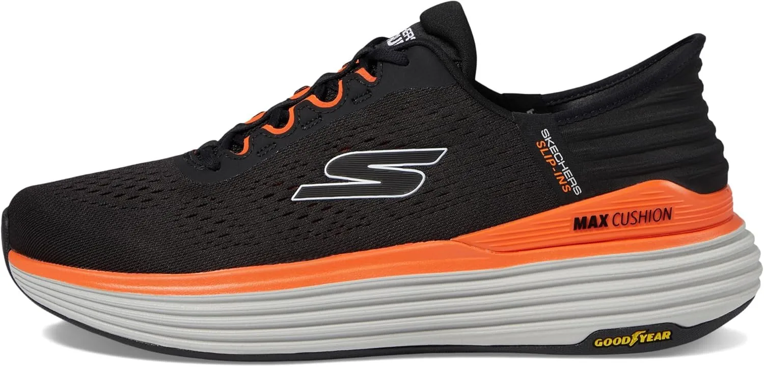 Skechers Men's Hands Free Slip-ins Max Cushioning Suspension-Linear Focus Sneaker