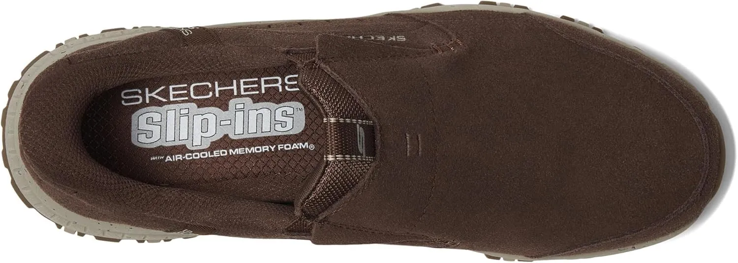 Skechers Men's Hillcrest Cedar Root Hands Free Slip-in Sneaker