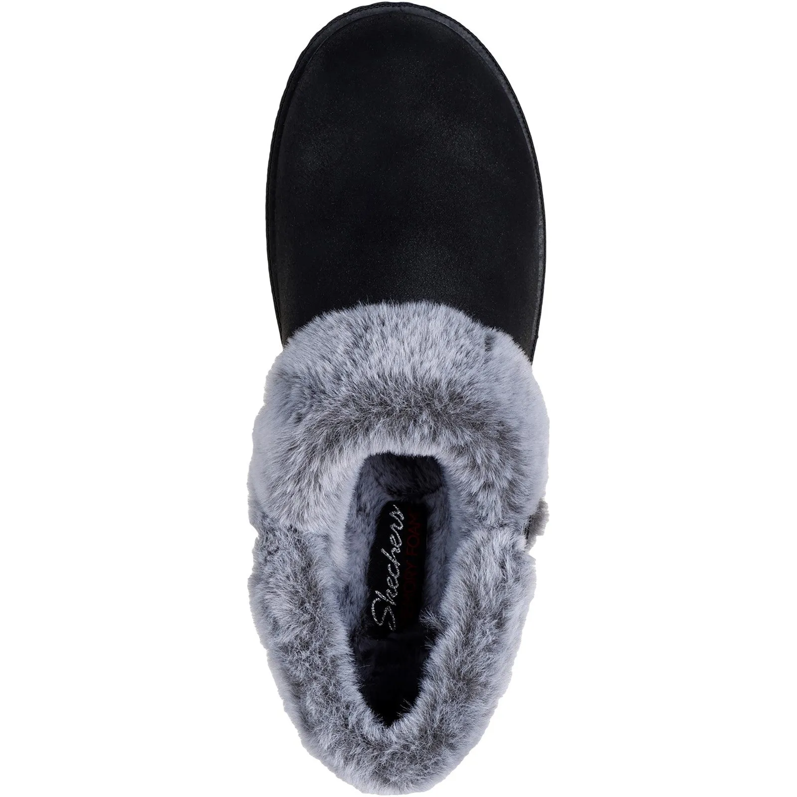 Skechers Womens Cozy Campfire French Toast 2 169010-BLK Black Slip On Shoe