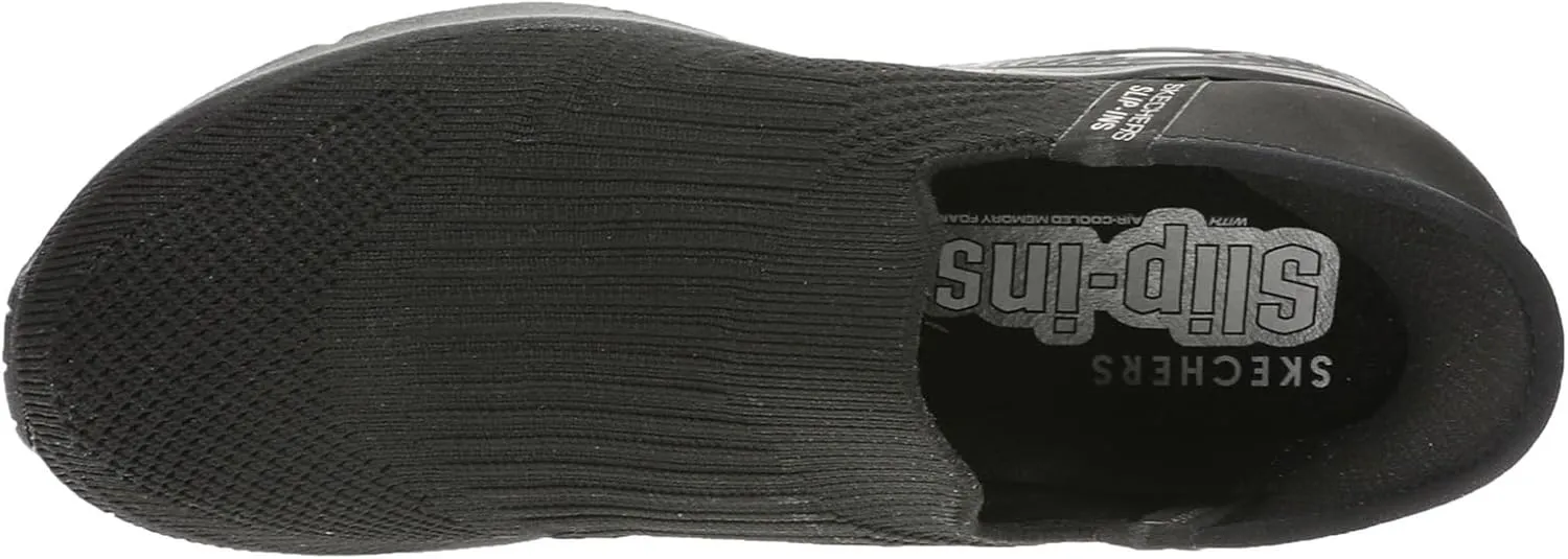Skechers Women's Uno Wedge-Kickin' Knit Hands Free Slip-ins Sneaker