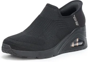 Skechers Women's Uno Wedge-Kickin' Knit Hands Free Slip-ins Sneaker