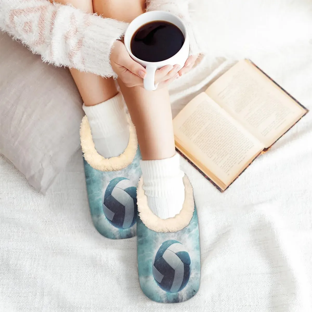 Slipper for Women Men, Fuzzy Memory Foam House Slippers Soft Cozy Warm Closed Back Slippers Lightweight Non-Slip Home Shoes Indoor Slippers