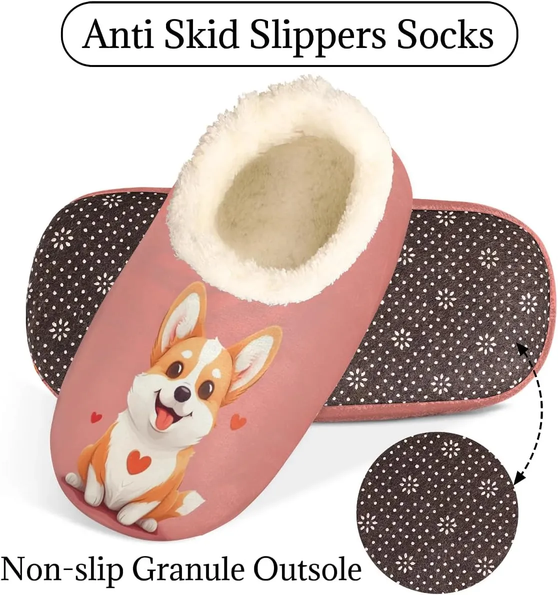 Slipper for Women Men, Fuzzy Memory Foam House Slippers Soft Cozy Warm Closed Back Slippers Lightweight Non-Slip Home Shoes Indoor Slippers