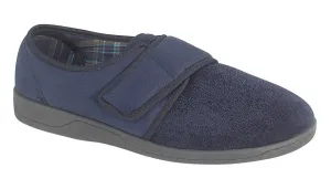 Slipper 'Tom' Synthetic Suede Navy Blue - Various Sizes