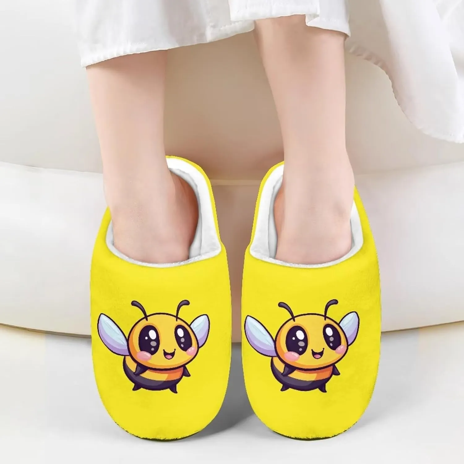 Slippers for Kids Anti-slip Plush Slippers Warm House Shoes Winter Bedroom Slippers