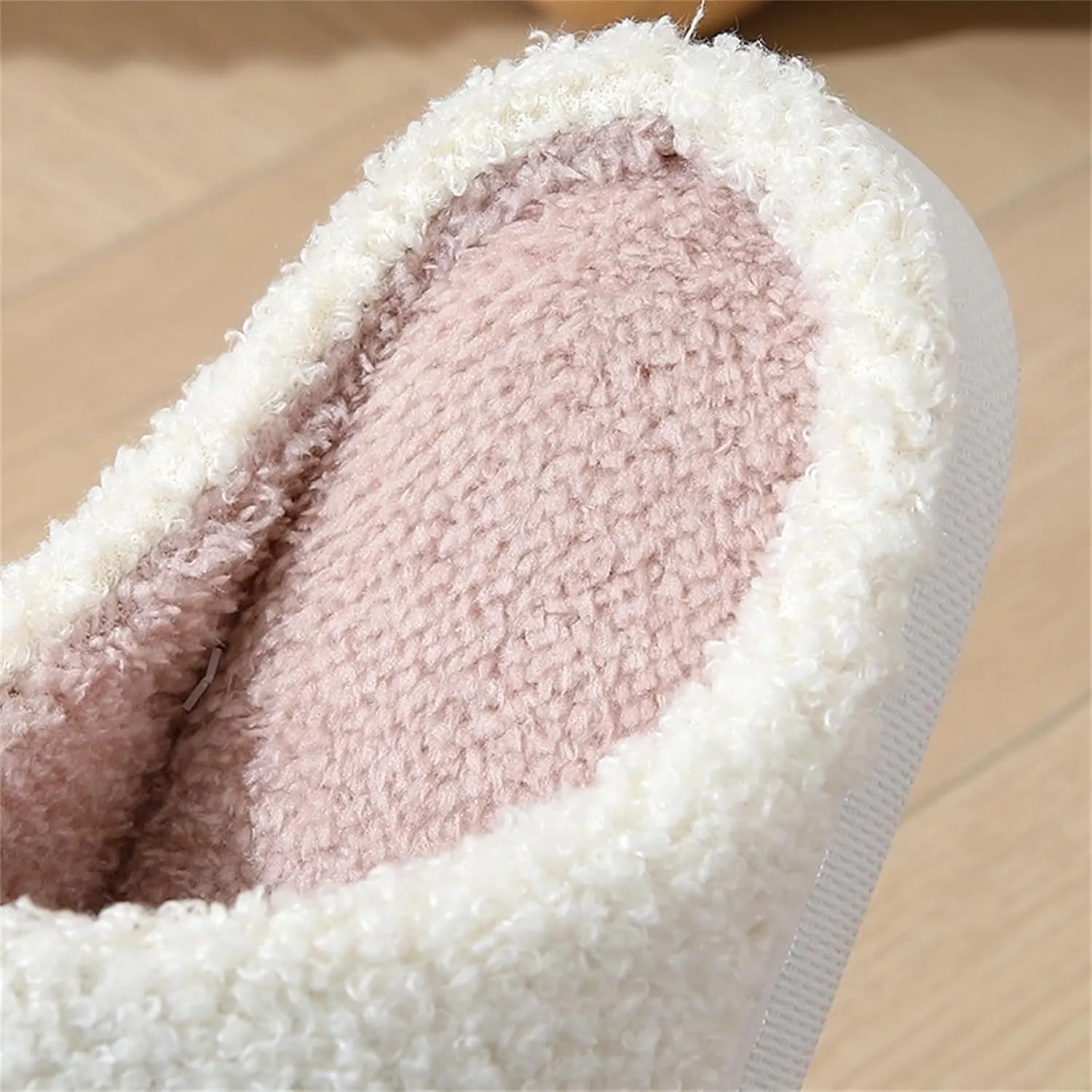 Slippers Women Fuzzy Valentines House Rose Heart Bedroom Platform Fleece Slipper Indoor Couple Warm Cozy Winter Home Non Slip Wool Lined Shoes