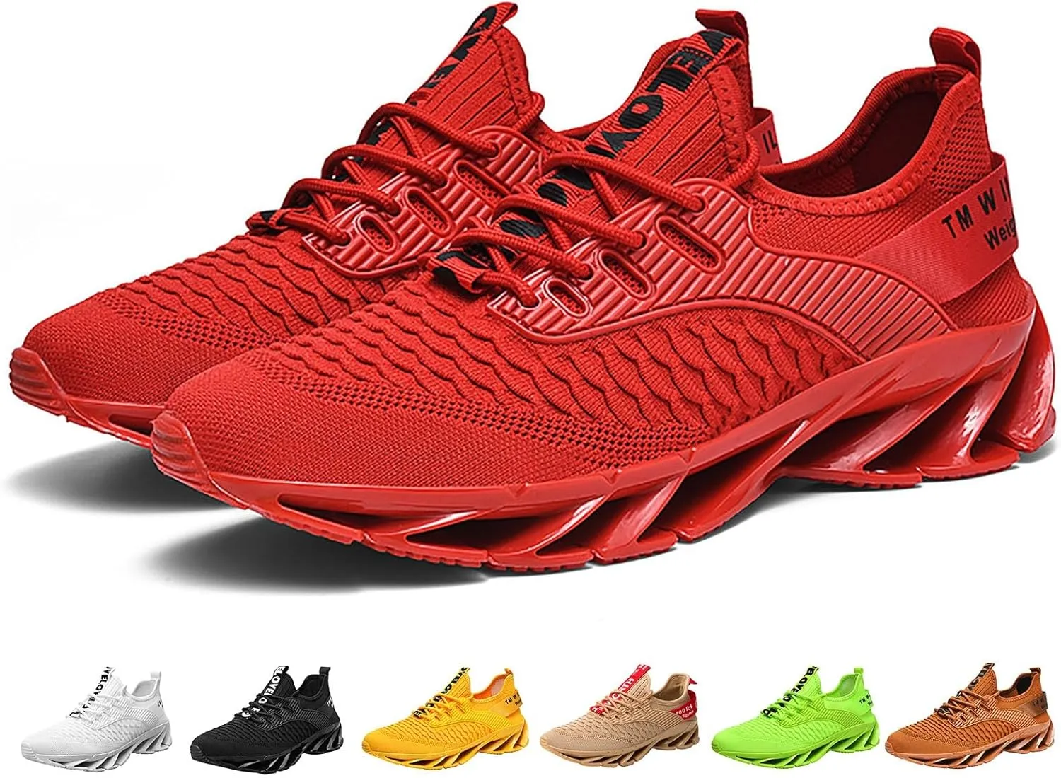 Sneakers Height Boosting Shoes for Men Walking Shoes Comfort Non Slip Breathable Knit Slip On Sneaker Laces for Men