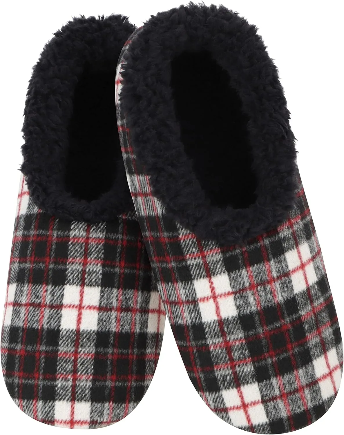 Snoozies Mens Slippers - House Slippers for Men - PLAID