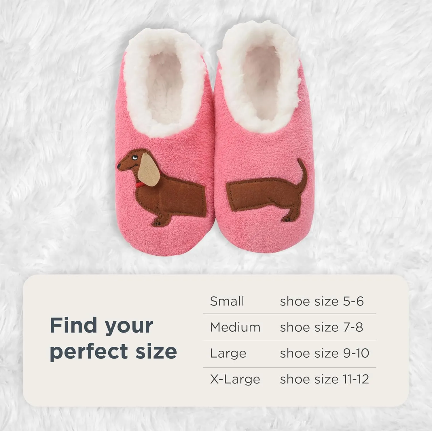Snoozies Pairable Slipper Socks - Funny House Slippers for Women, Non-Slip Fuzzy Slipper Socks