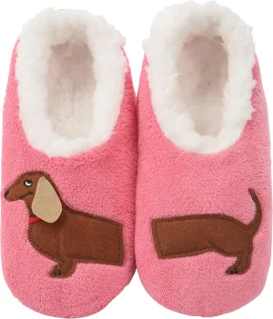 Snoozies Pairable Slipper Socks - Funny House Slippers for Women, Non-Slip Fuzzy Slipper Socks