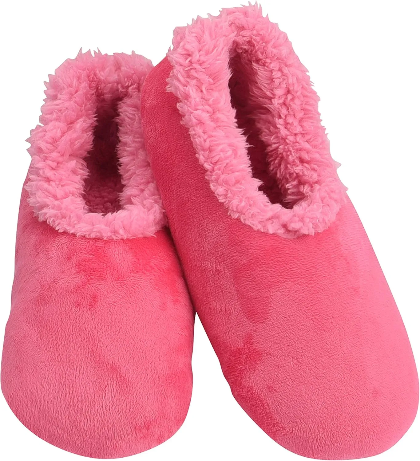 Snoozies Sherpa-Lined Slipper Socks for Women - Fuzzy, Cute, and Cozy Slippers for Women with Non-Slip Sole - Washable House Slippers