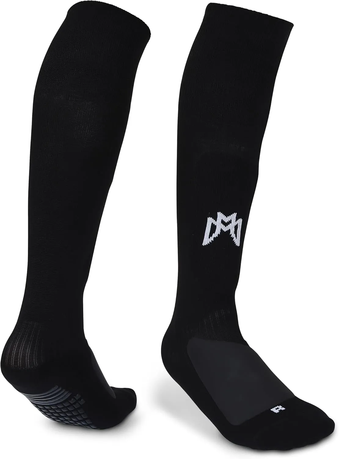 Soccer Grip Socks with Built in Shin Guards, Metatarsal Pad for Foot Protection - For Players with Shoe Size 6 
