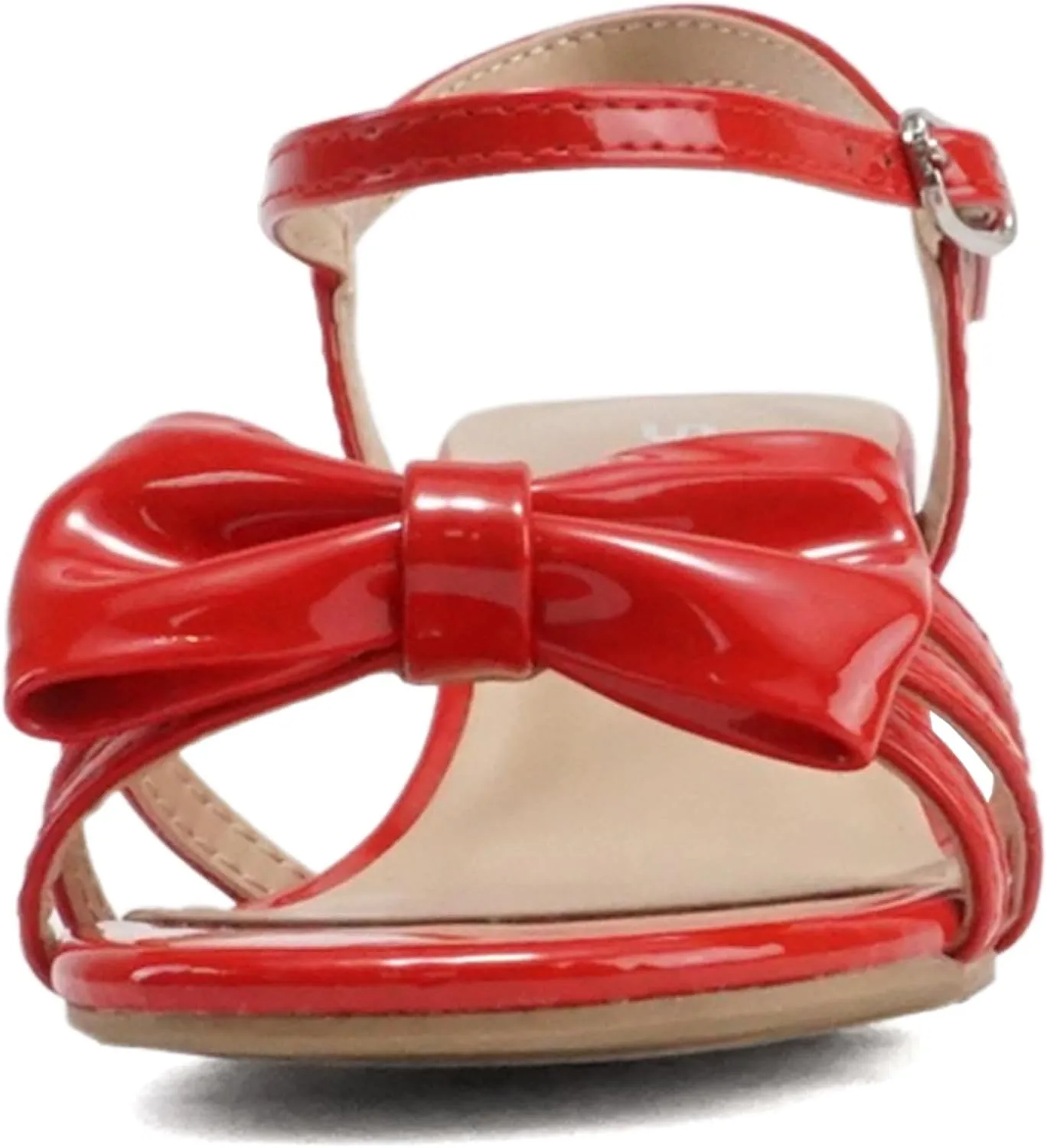 Soda Girly-2 Children's Girl's Open Toe Slingback Block High Heel Sandals