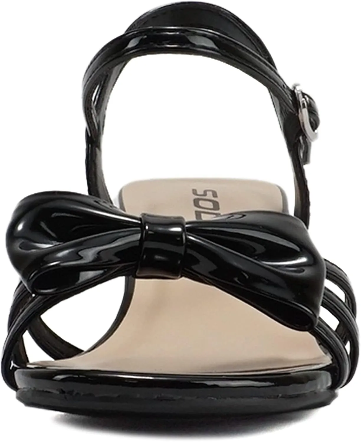 Soda Girly-2 Children's Girl's Open Toe Slingback Block High Heel Sandals