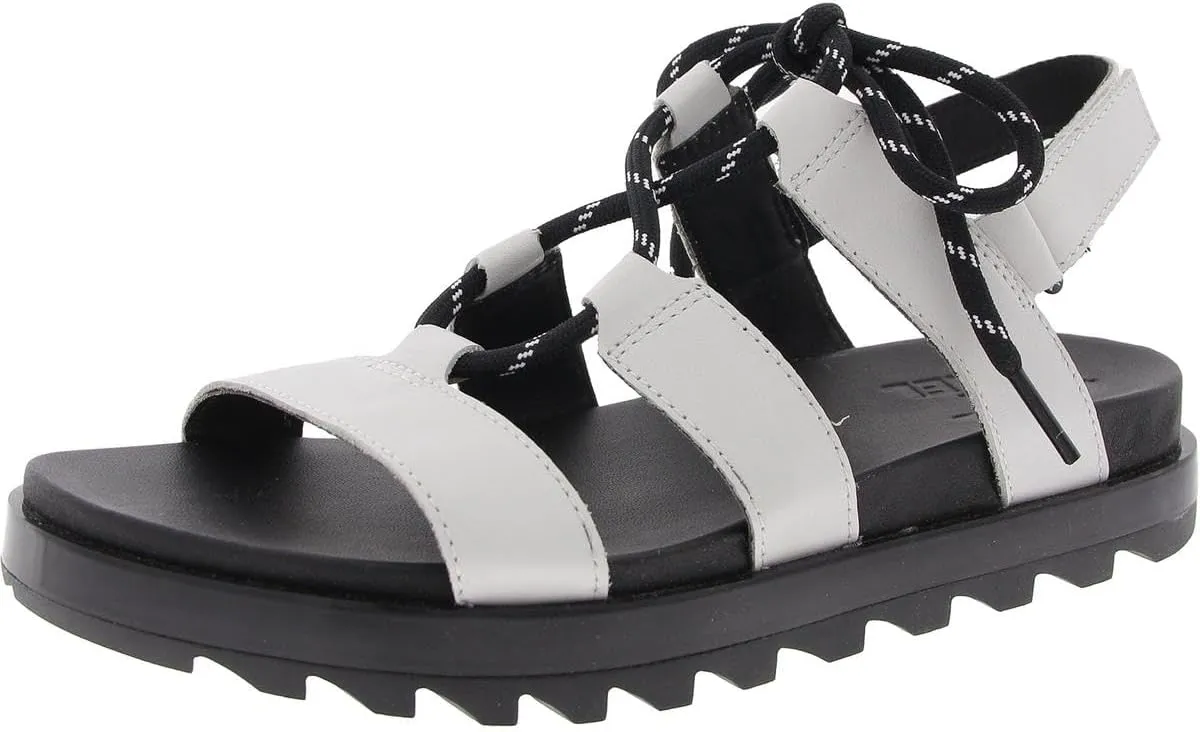 Sorel Roaming Lace Sandals for Women - Leather Upper, Lace-Up Closure, and Open Toe