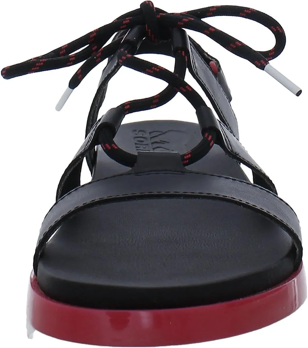 Sorel Roaming Lace Sandals for Women - Leather Upper, Lace-Up Closure, and Open Toe