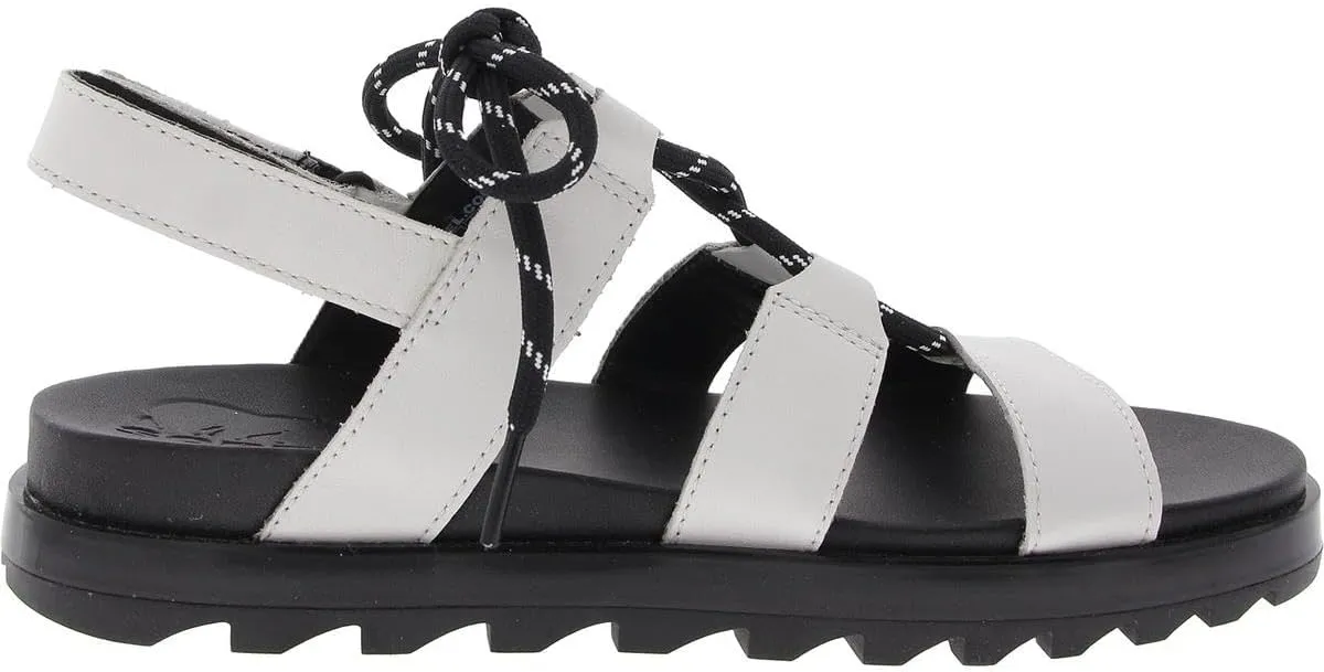 Sorel Roaming Lace Sandals for Women - Leather Upper, Lace-Up Closure, and Open Toe