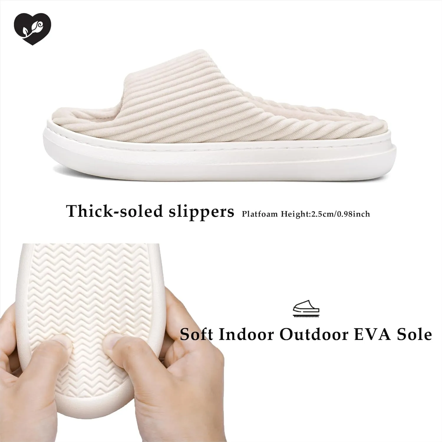 SOULROSE Summer House Memory Foam Slippers Comfy Spa Bedroom Slides Women Cloud Lightweight Waffle Cozy Open Toe Indoor Outdoor Platform Shoes