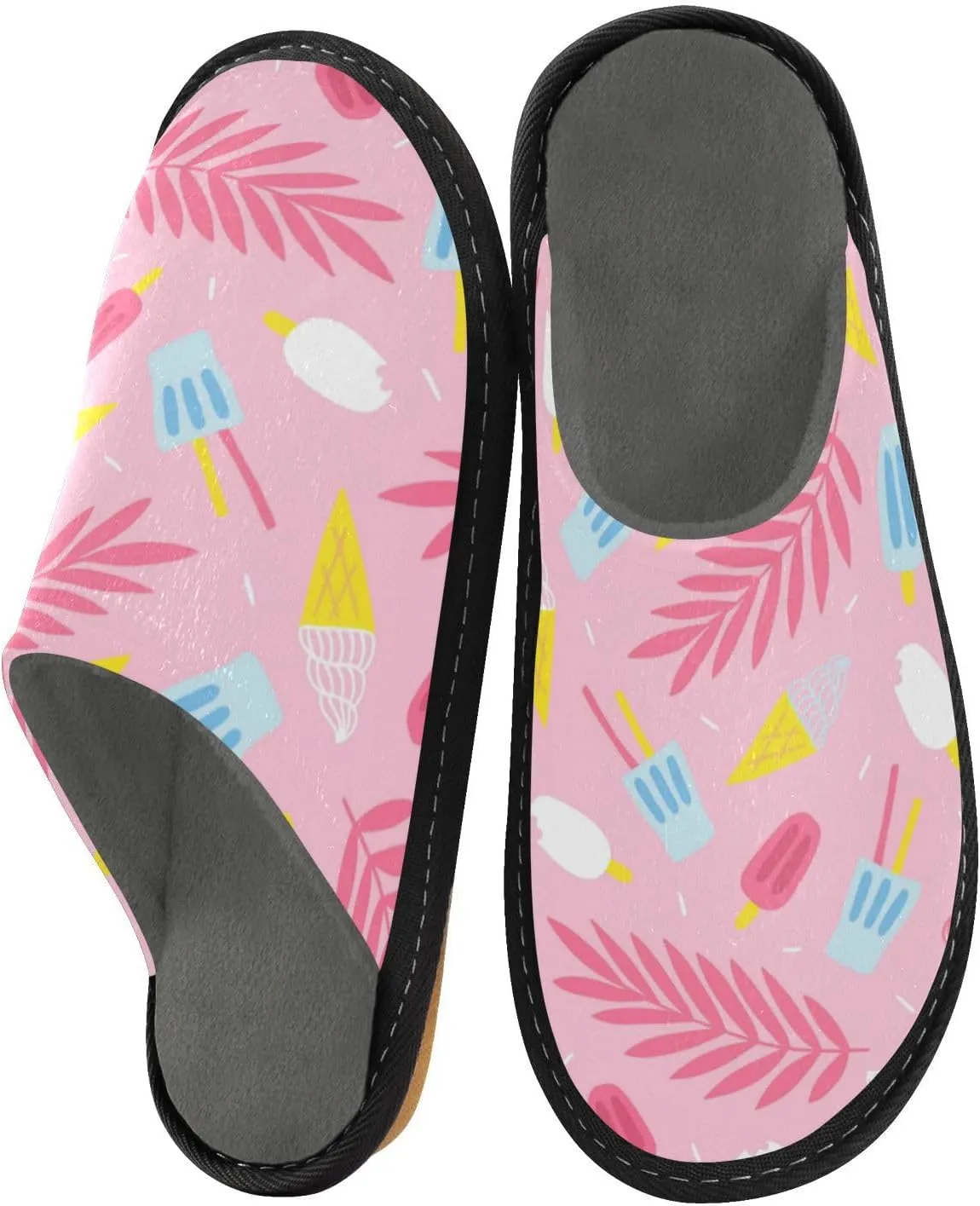 Spa Slippers Indoor House Fuzzy Slippers Soft Memory Foam Non-Slip Home Slipper Winter Shoes For Bedroom Hotel Travel 4-11